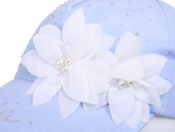 Кепка для дівчаток Pampona 21 L 07 р.54 блакитний 