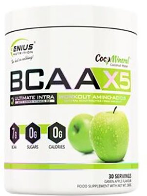 Аминокислотная смесь Genius Nutrition BCAA-X5 зеленое яблоко 360 г 