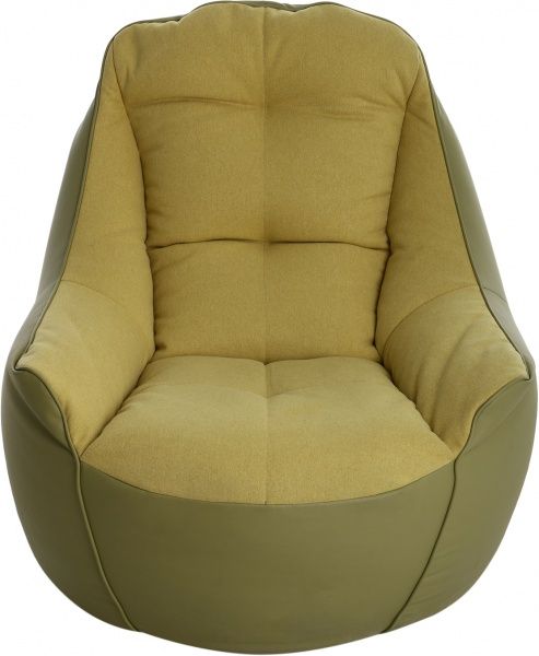 Кресло-пуф Марбет Soft №06/Malaga №14 оливковый 