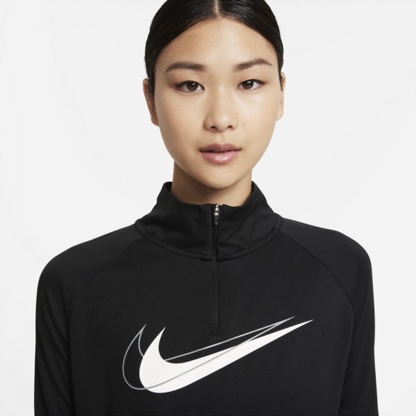 Джемпер Nike W NK DF SWSH RUN HZ MDLYR DD4902-010 р. L черный