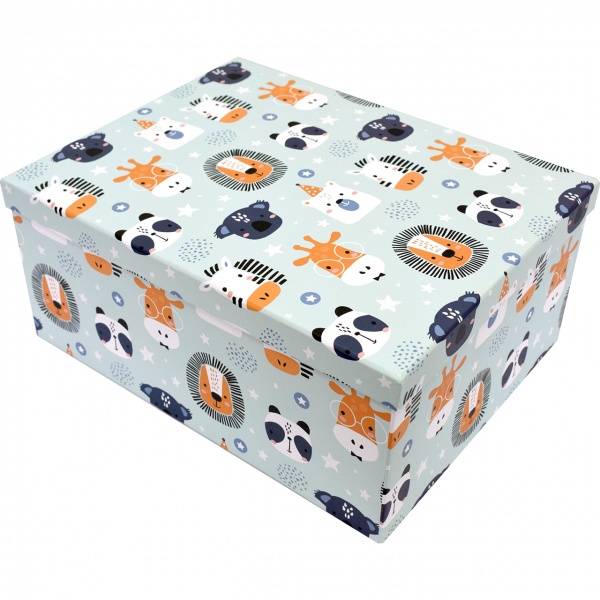 Коробка подарочная зверьки 27х20х11.5 см 1110183705