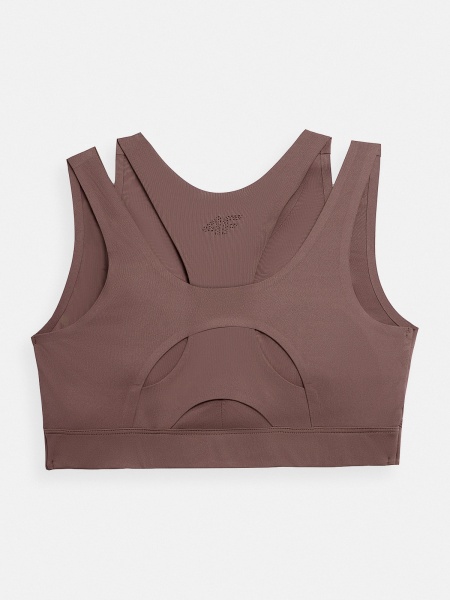 Бра 4F SPORT BRA 4FAW22USBAF055-80S р.M коричневий