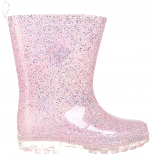 Сапоги резиновые для девочек KP30 размер 29 розовый с блестками 