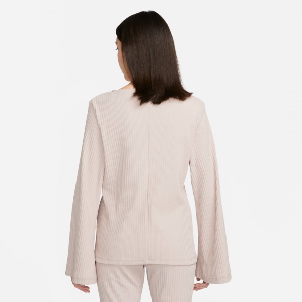 Футболка Nike W NSW RIB JRSY LS TOP DV7866-272 р.XS бежевий