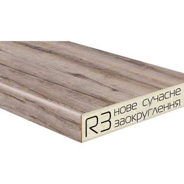 Столешница LuxeForm R3/L144 Дуб Кристер 3050x600x38 мм