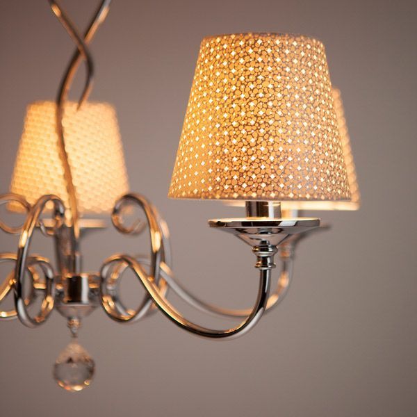 Люстра підвісна Strotskis Fresa 5x40 Вт E14 хром 70068/5 