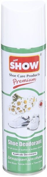 Дезодорант для обуви SHOW антибактериальный бесцветный 250 мл