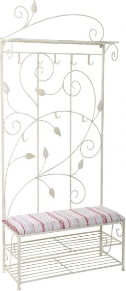 Вешалка для одежды Метал Арт 28059/б пристенная Мимоза белый