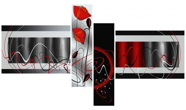 Картина модульная 4 части Абстракция MK121 130x75 см 