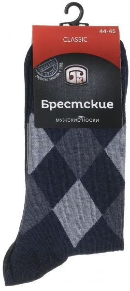 Шкарпетки чоловічі БЧК 2125 CLASSIC 044 р. 29 темно-синій меланж 