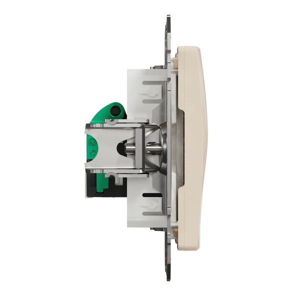 Розетка компьютерная без заземления Schneider Electric Sedna Design RJ45 категория 5E UTP бежевый SDD112451