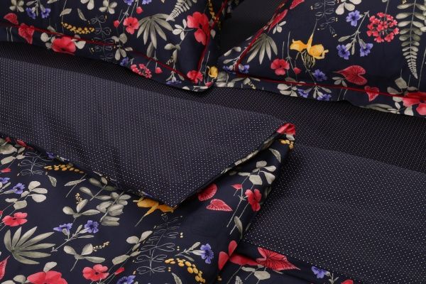 Комплект постільної білизни Amapola сімейний різнокольоровий Lameirinho 