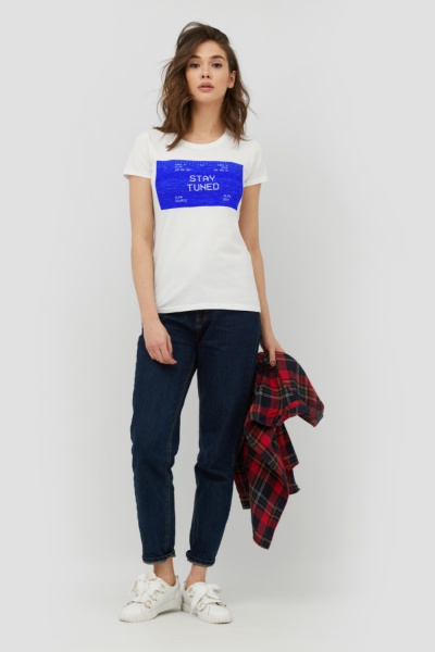 Футболка YAPPI WW1072 р.L білий