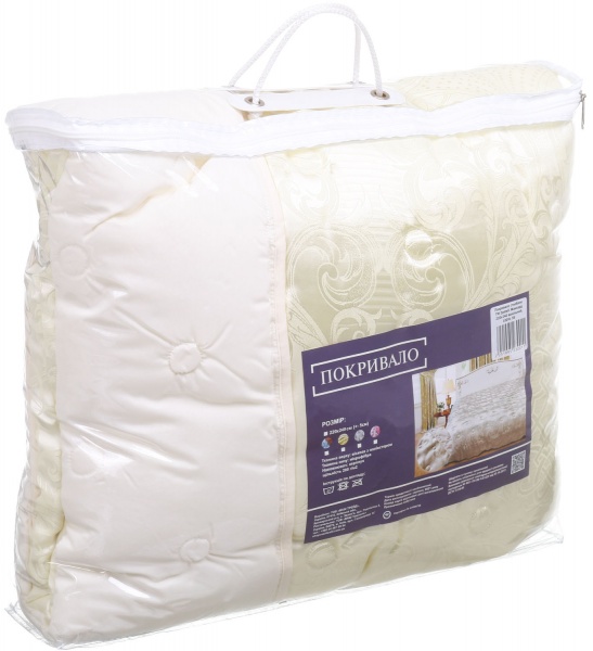 Покрывало Жаккард 220x240 см Zastelli ванильный 