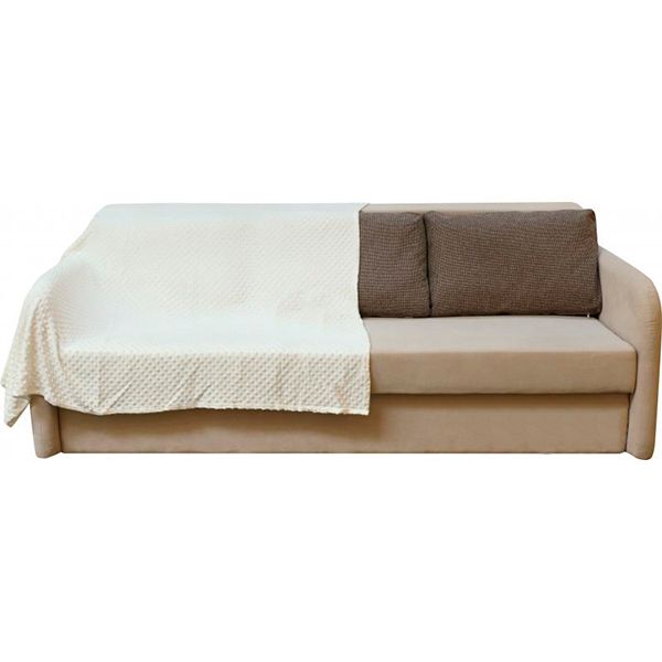 Плед микрофибра La Nuit Basic Soft молочный 200x220 см