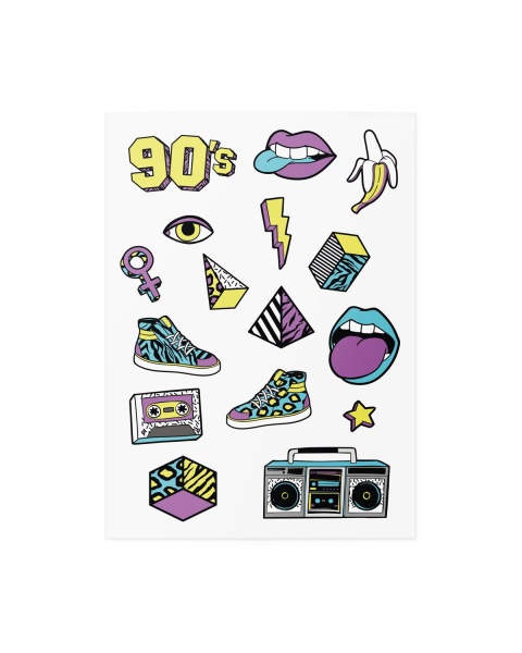 Тату временное TATTon.me 90s Boom mix