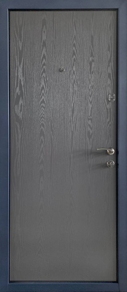 Дверь входная Министерство дверей КУ-Бергамо антрацит 2050x860 мм правая