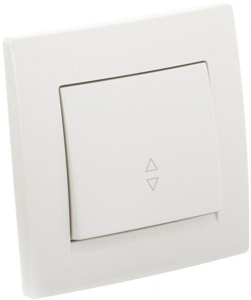 Переключатель проходной одноклавишный UP! (Underprice) One Plus без подсветки 10 А 220В крем 706-0303-105