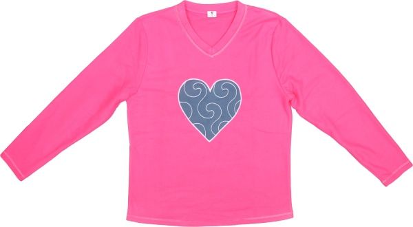 Костюм домашній жіночий флісовий Rose р. XS рожевий із синім 