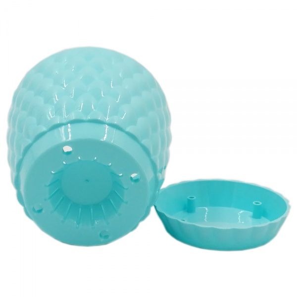 Горшок пластиковый Alyaplastik PINECONE NO:3 круглый 3 л бирюзовый 