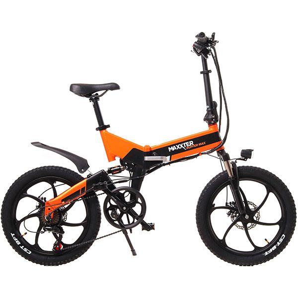 Электровелосипед Maxxter RUFFER MAX (black-orange)