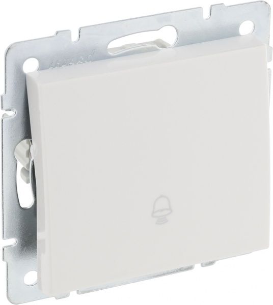 Кнопка звонка Lezard Rain без подсветки 250В белый 703-0288-103
