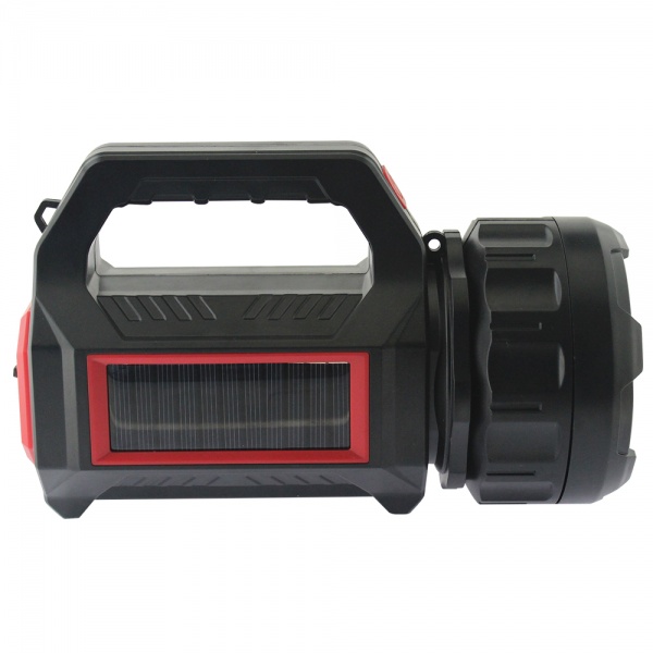 Ліхтар прожекторний Quantum QM-FL1051 Grant 5W LED+COB USB/solar з функцією Power Bank чорний