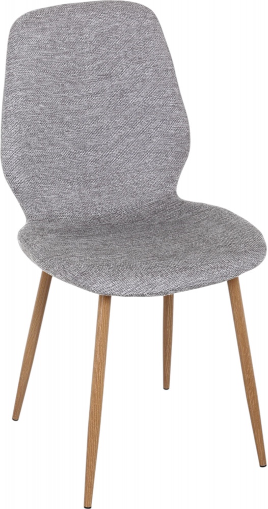 Стілець EIGHT FABB BREGO-07 45х54х87 см сірий / натуральний