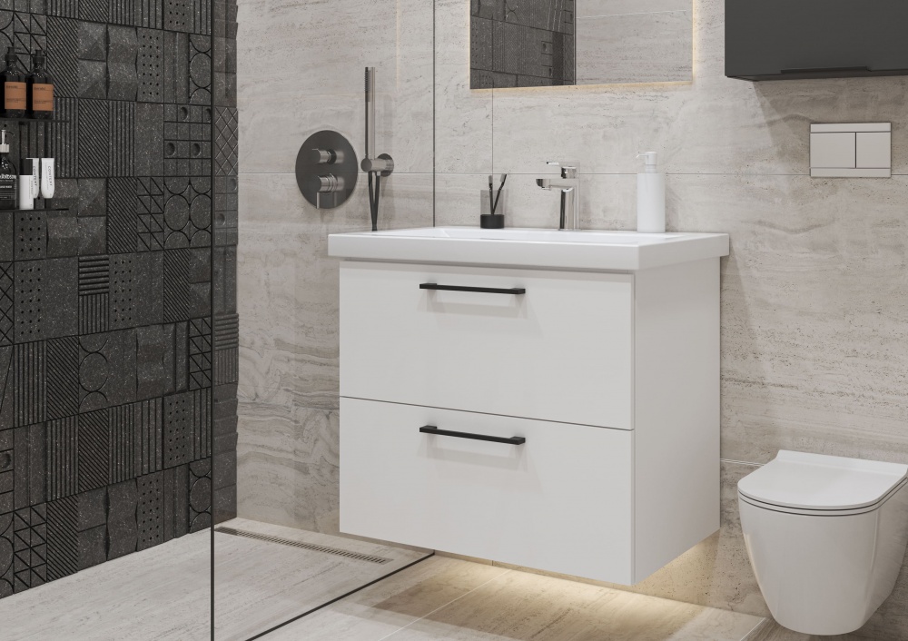 Тумба консольна Грейд Niks німфея альба під умивальник Como 70