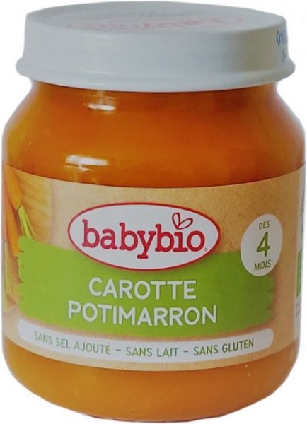 Пюре Babybio органическое из моркови и китайского тыквы 130 г 51042 