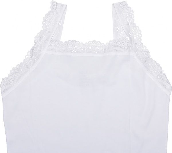 Майка жіноча Gurlesin з мереживом р. L білий 