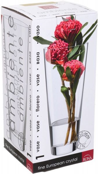 Ваза стеклянная золотая Zebra 13,2х30 см Combi