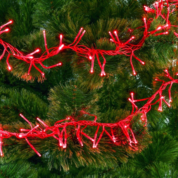 Электрогирлянда линейная Фейерверк красный LDFC200-R-E встроенный светодиод (LED) 200 ламп 2 м 