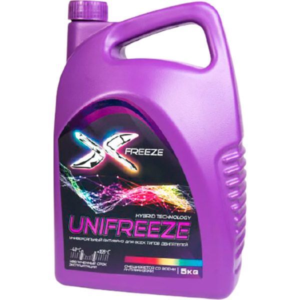 Антифриз X-FREEZE Unifreeze -40°С 5кг фіолетовий 