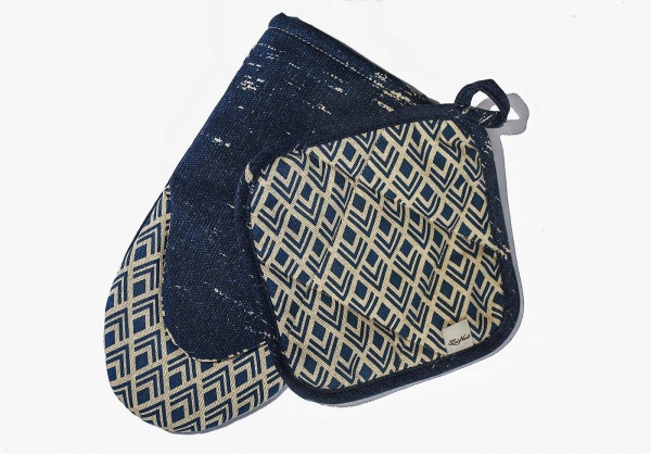 Прихватка Joy 20x20 см синій із малюнком La Nuit 