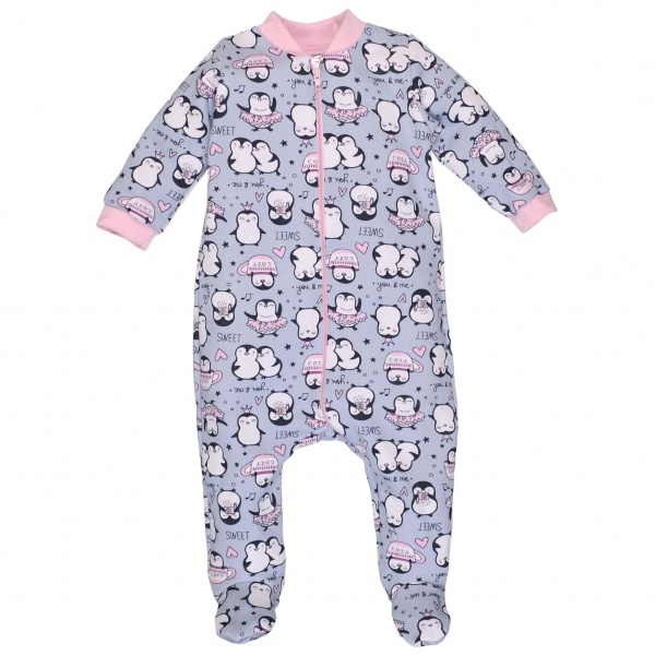 Комбінезон дитячий для дівчинки Татошка р.68 блакитний із рожевим 1524232пнг 