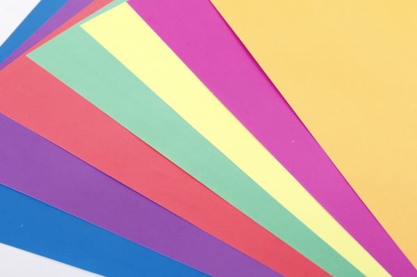 Набор цветной бумаги Art studio of happiness односторонний флуоресцентный 7 листов