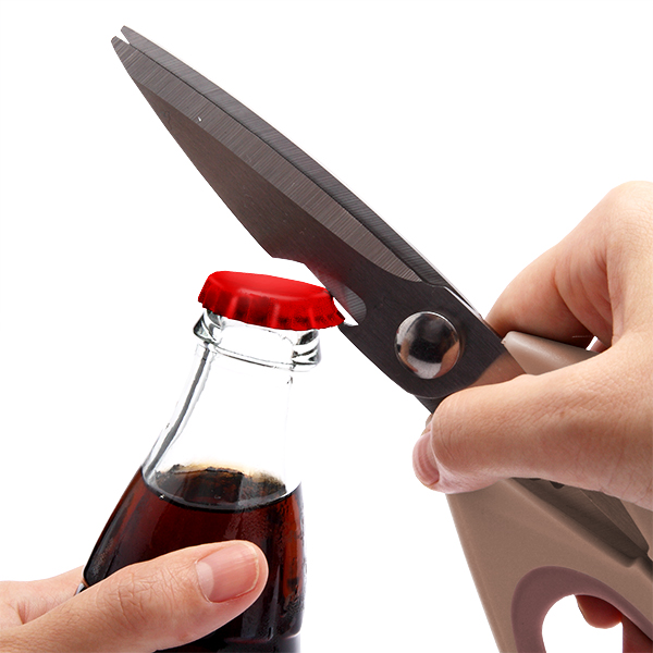 Ножиці універсальні Smart Kitchen by Flamberg з чохлом Affection Milk tea 22 см