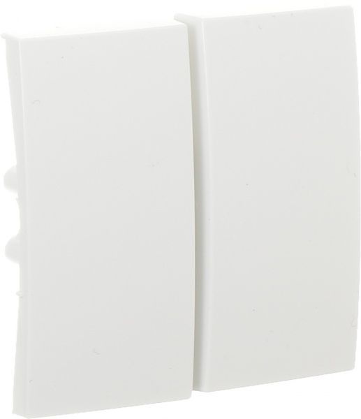 Клавиша выключателя двухклавишный Simon 54 без подсветки 10 А 250В белый DKW5/11