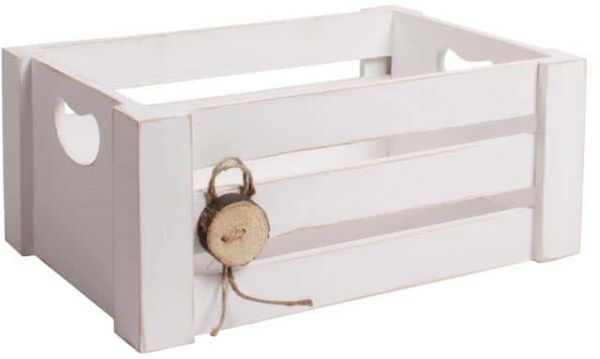 Коробка декоративна Пуговка 40х15х30 см, біла