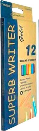 Карандаши цветные Superb Writer Gold E4100G-12CB Marco