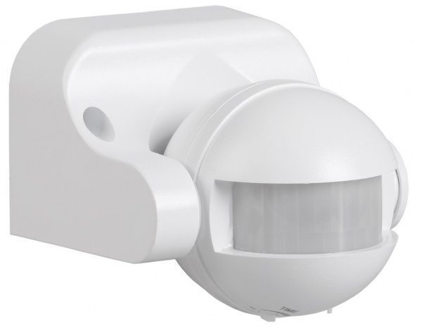 Датчик руху IEK ДД 009 180° 12м 1100W IP44 білий LDD10-009-1100-001