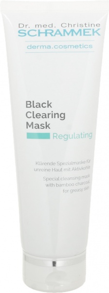Маска для лица Dr.Schrammek черная маска с бамбуковым углем Black Clearing Mask 75 мл