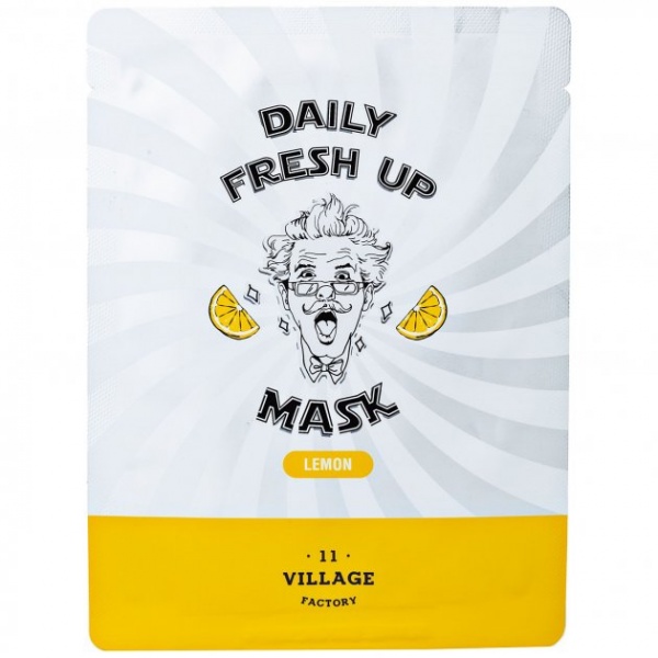 Маска тканинна для обличчя Village 11 Factory Лимон 20 мл 1 шт.