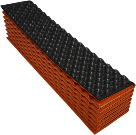 Коврик туристический BaseCamp Tourist IXPE 185х55х1,5 см Black/Orange (BCP 20206)