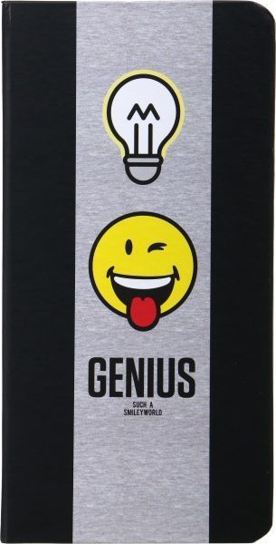 Книга для нотаток Геній 128 аркушів чорна Smiley