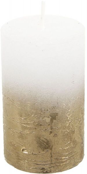 Свеча С-06 6х10 см золотая