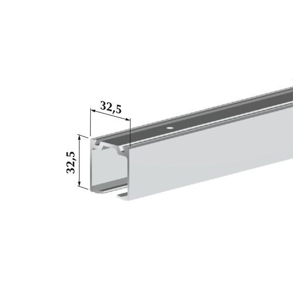 Профиль алюминиевый Valcomp H2 для раздвижных дверей 1,2 м 60 кг