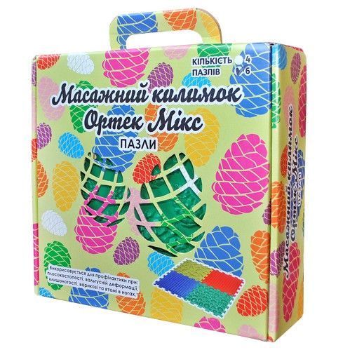 Массажный коврик Ортек 6 модулей Микс 07790