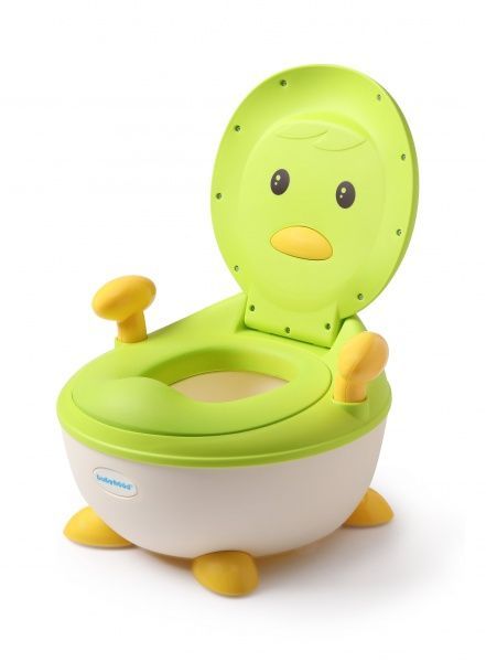 Горшок детский Babyhood Пингвин с полиуретановым кольцом BH-113РG зелёный
